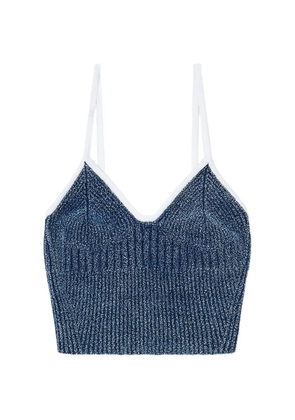 Diesel M-Estere bouclé-knit top - Blue
