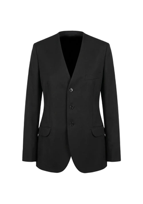 Jil Sander collarless single-breasted blazer - Black