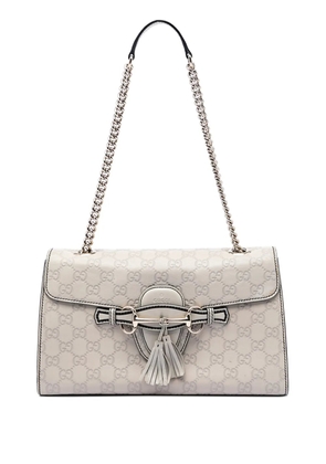 Gucci Pre-Owned 2016-2026 Medium Guccissima Emily shoulder bag - White