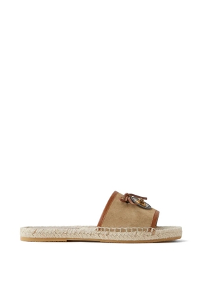 Versace Medusa-plaque espadrilles - Brown