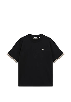 Burberry Ryan Check-trim T-shirt - Black