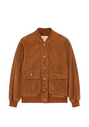 Valentino Garavani suede caban jacket - Brown