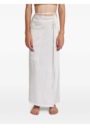 ROT The Pareo silk skirt - Neutrals