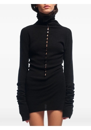 ROT The Not So Sartre button-up sweater - Black