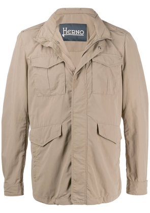 Herno high-neck field jacket - Neutrals