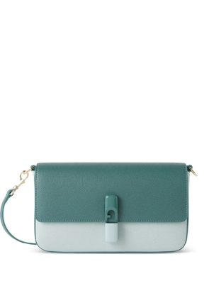 Furla small two-tone cross body bag - Green