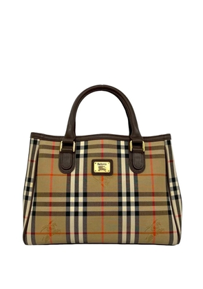 Burberry Pre-Owned 20th Century Haymarket Check Canvas tote bag - Neutrals