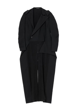 Yohji Yamamoto asymmetric tailcoat jacket - Black