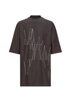 Moncler + Rick Owens Jumbo graphic-print T-shirt - Brown