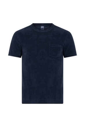 Fedeli chest-pocket cotton T-shirt - Blue