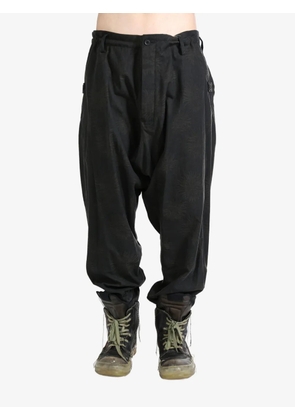 Yohji Yamamoto drop crotch trousers - Black