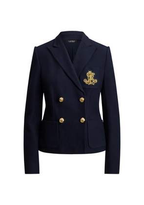 Lauren Ralph Lauren double-breasted piqué blazer - Blue