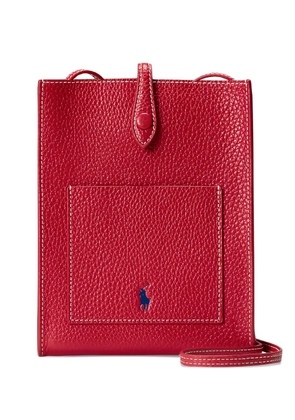 Polo Ralph Lauren pebbled leather crossbody bag - Red