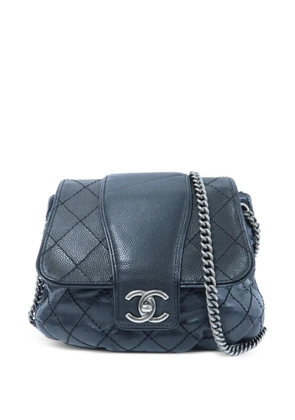 CHANEL Pre-Owned CC turn-lock chain-strap calfskin shoulder bag - Black