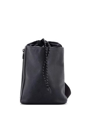 Louis Vuitton Pre-Owned Chalk Sling Bag Monogram Shadow Leather backpack - Black