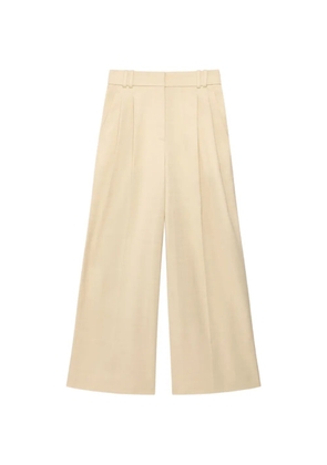 Another Tomorrow high-waisted pleated trousers - Neutrals