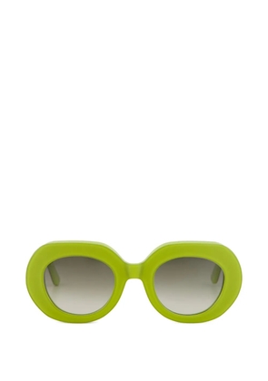 Emmanuelle Khanh Love 769 round-frame sunglasses - Green