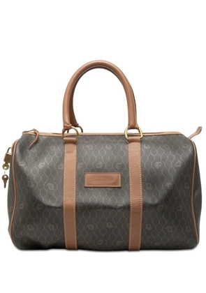 Christian Dior Pre-Owned 20th Century Honeycomb Coated Canvas boston bag - Black