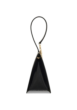 Ferragamo mini Gancini patent-leather clutch - Black