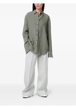 Another Tomorrow button-front shirt - Green