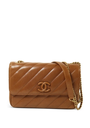 CHANEL Pre-Owned CC-logo turn-lock shoulder bag - Brown