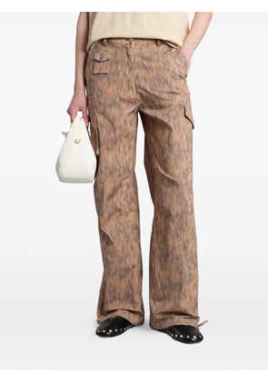 GANNI printed trousers - Neutrals