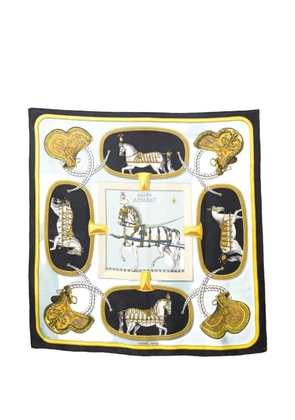 Hermès Pre-Owned 1986 Grand Apparat silk scarf - Blue