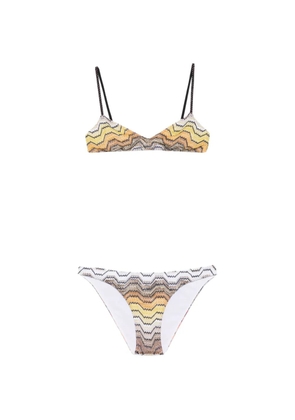 Missoni zigzag-knit bikini - Yellow