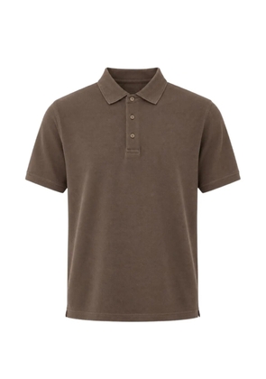 DIKTAT short-sleeve polo shirt - Brown
