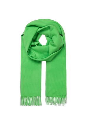 SAMSOE SAMSOE maxi Accola fringed scarf - Green