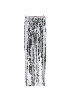 Simon Miller Nella sequin-embellished trousers - Silver