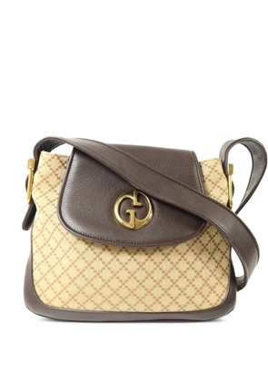 Gucci Pre-Owned GG Interlocking canvas shoulder bag - Neutrals