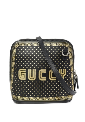 Gucci Pre-Owned mini Sega star-print calfskin shoulder bag - Black