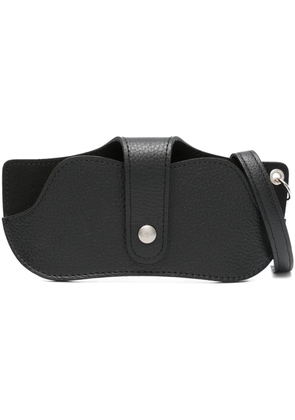 Yohji Yamamoto leather glasses case - Black