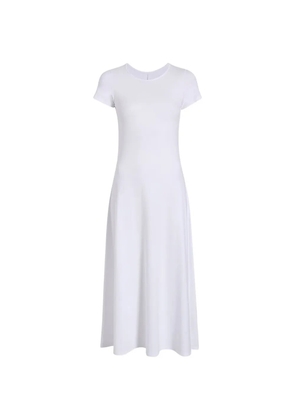 Another Tomorrow A-line fitted midi dress - White