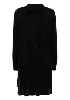 Yohji Yamamoto pleat-detail shirt - Black