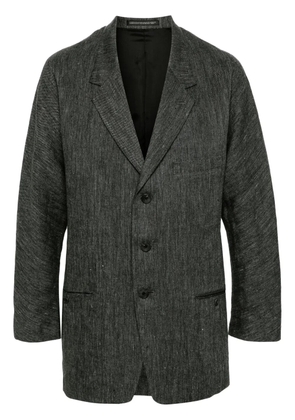 Yohji Yamamoto W-Raglan linen blazer - Grey