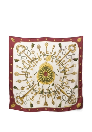 Hermès Pre-Owned 1970s Les Clefs silk scarf - Neutrals