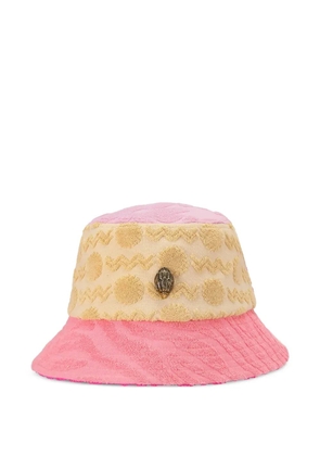 Kurt Geiger London Kensington terry-cloth patchwork bucket hat - Pink