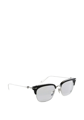 Chrome Hearts engraved browline-frame glasses - Black