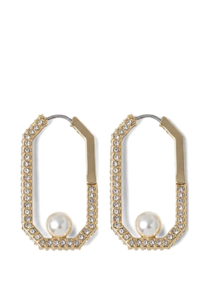 AllSaints Ellie crystal-embellished faux-pearl earrings - Gold