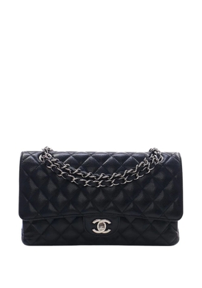 CHANEL Pre-Owned 2017-2018 Medium Classic Caviar Double Flap shoulder bag - Black