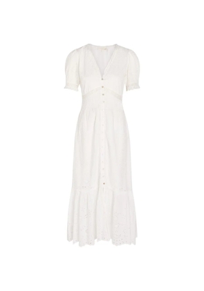 LoveShackFancy Tarragon midi dress - White