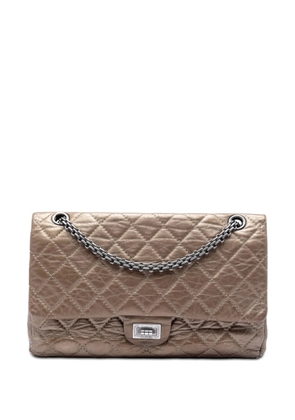 CHANEL Pre-Owned 2012 Quilted Metallic Aged Calfskin Reissue 2.55 Double Flap 226 shoulder bag - Brown