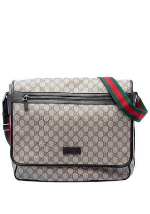Gucci Pre-Owned 2016-2026 GG Supreme Web crossbody bag - Neutrals