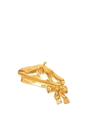 CHANEL Pre-Owned 1970-1980 Gold Plated Beret Hat Brooch costume brooch