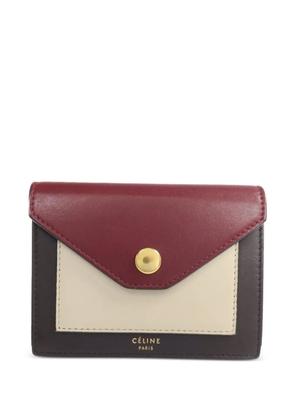 Celine Pre-Owned envelope-flap leather card case - Brown