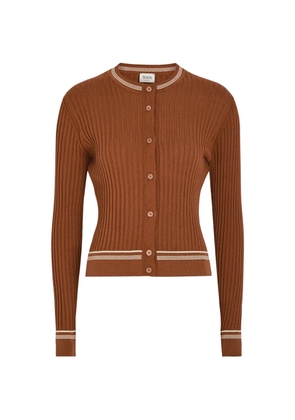 Tod's ribbed-knit cardigan - Brown