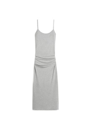 TOTEME draped slip mélange midi dress - Grey