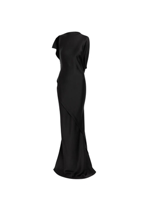 Victoria Beckham Kyra asymmetric ruffled maxi dress - Black